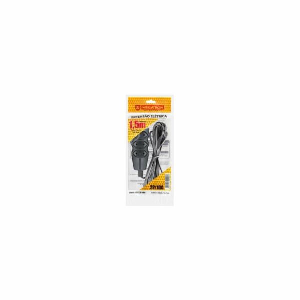 EXTENSAO 1,5M PL 2P 2X0,75 PTO MEGATRON