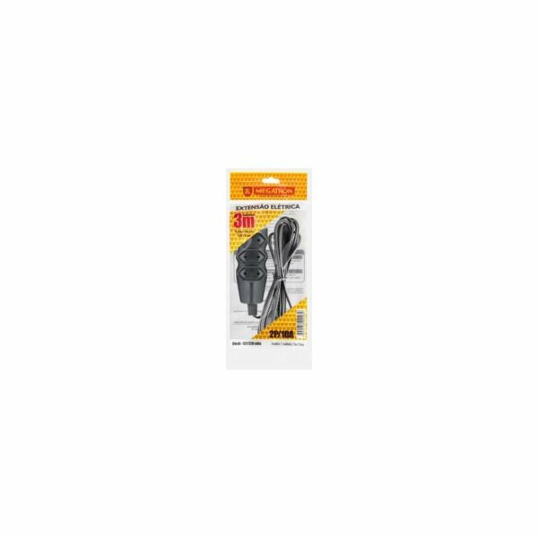 EXTENSAO 03M PL 2P 2X0,75 PTO MEGATRON