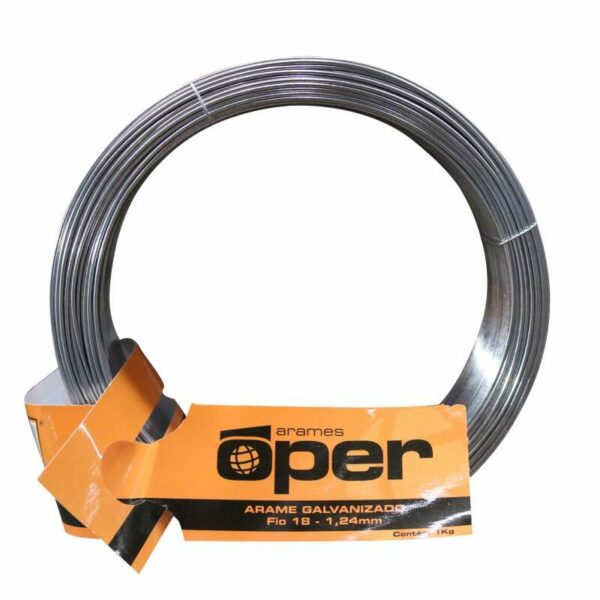 ARAME GALV 18 1,24MM 1KG OPER