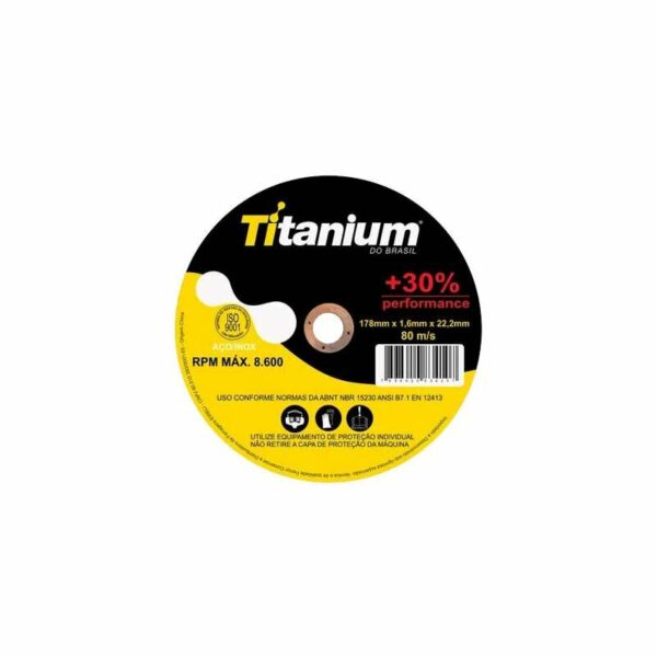 DISCO CORTE INOX 7X1/16X7/8 TITAN