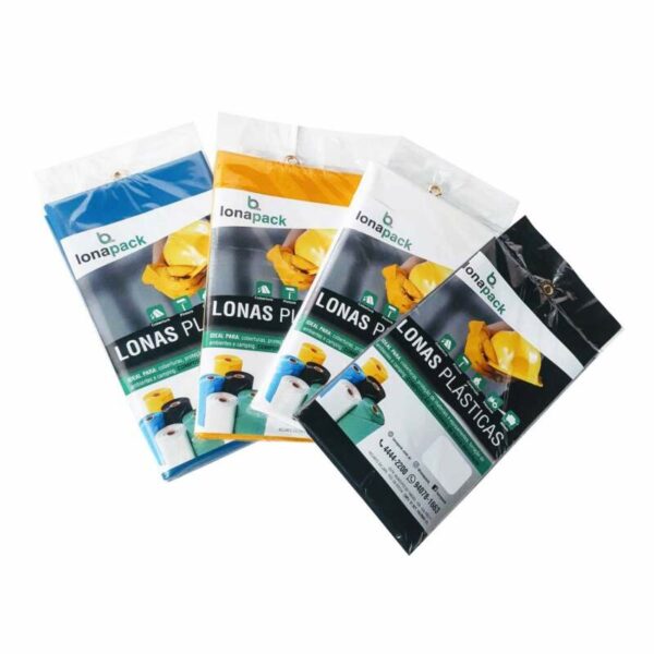 LONA PRETA CORTADA 4X6M BLISTER