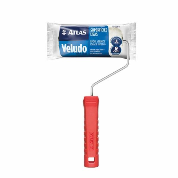 ROLO LA 09CM VELUDO CB ATLAS