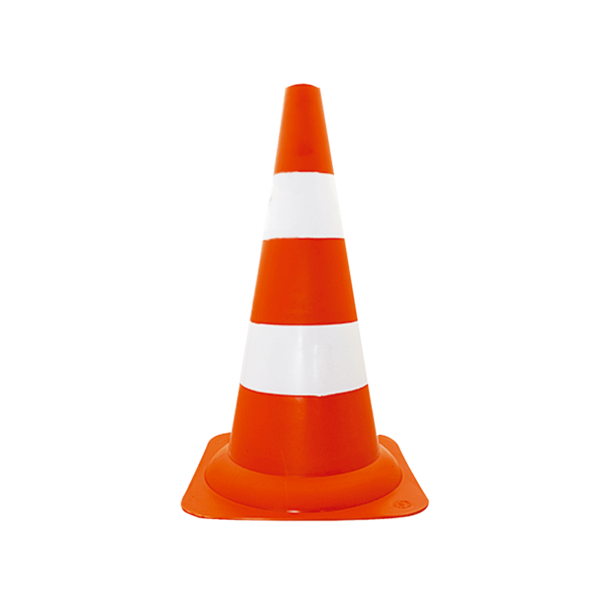 CONE SINALIZADOR 50CM PRO SAFETY LARANJA E BRANCO