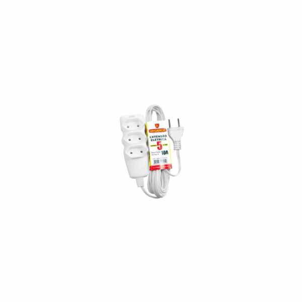EXTENSAO 05M PL 2P 2X0,75 BCO MEGATRON