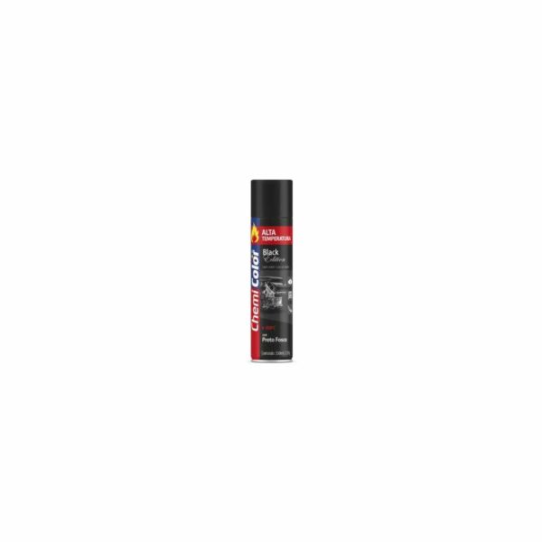 TINTA SPRAY A TEMP PTO 350ML CHEMIC PRETO FOSCO