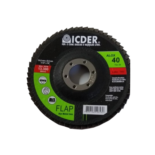 DISCO LIXA FLAP 4,1/2 120 ICD