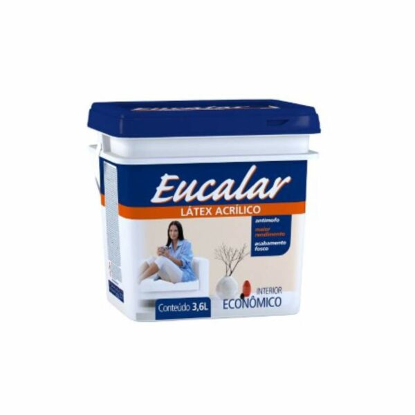 TINTA ACRIL 3,6L INT ECO PEROLA EUCALAR EUCATEX 407044.17