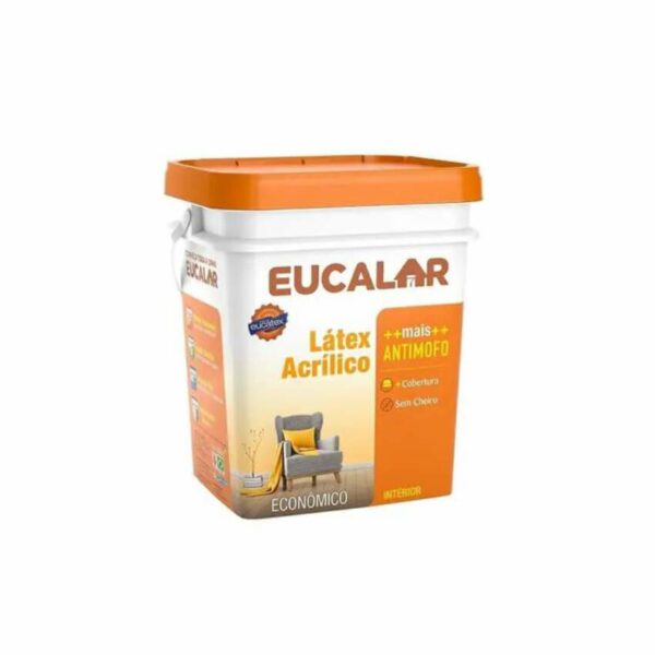 TINTA ACRIL 18L INT ECO BRANCO EUCALAR EUCATEX 407001.24