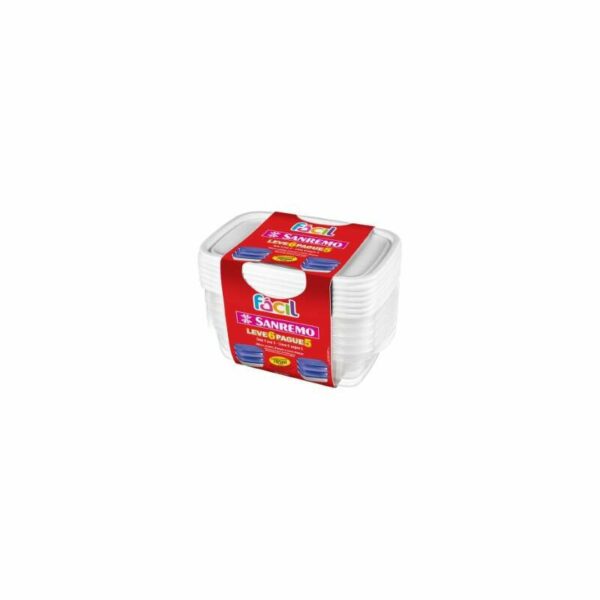 POTES PLAST C/6 785ML SANREMO L6PG5