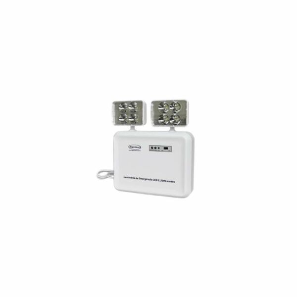 LUMINARIA EMERG LED 2.200 LUM SEGUR 2 FAROIS