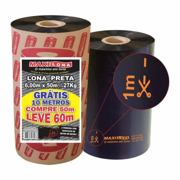 LONA PRETA MAXILONA 6X050 27KG 10M REF.120