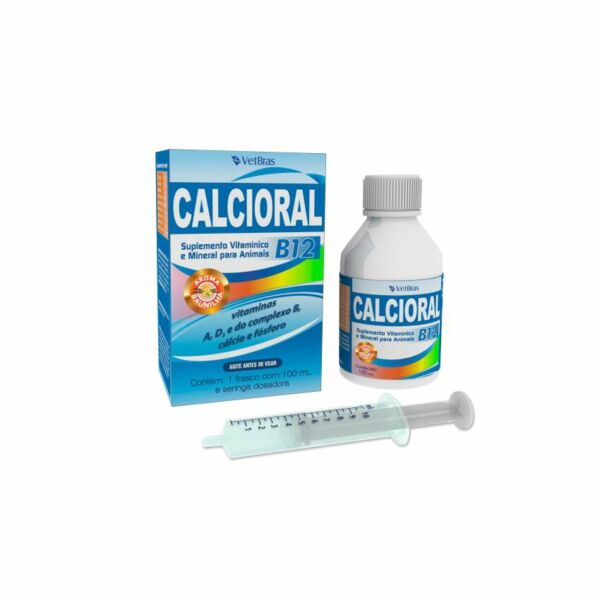 SUPL VITA CAO/GATO CALCIORAN B12 100ML VETBRAS VET01017