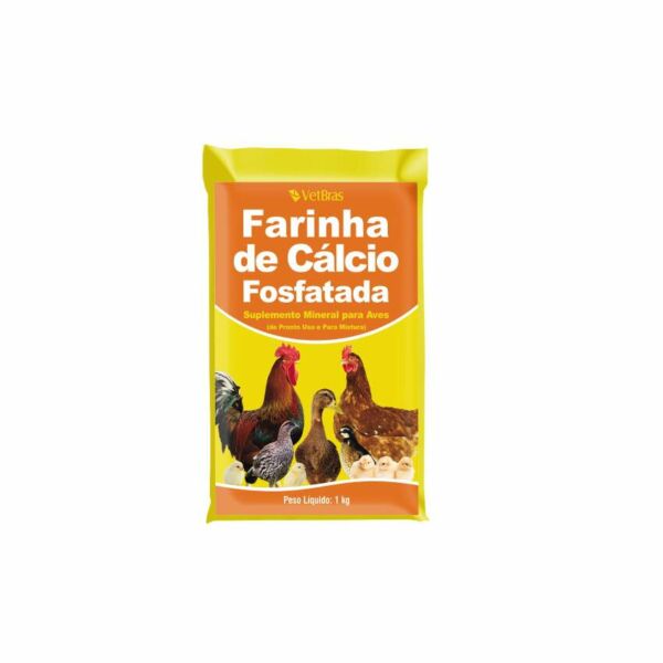 SUPL MINERAL FARINHA CALCIO FOSFATO 1KG VETBRAS VET01158F