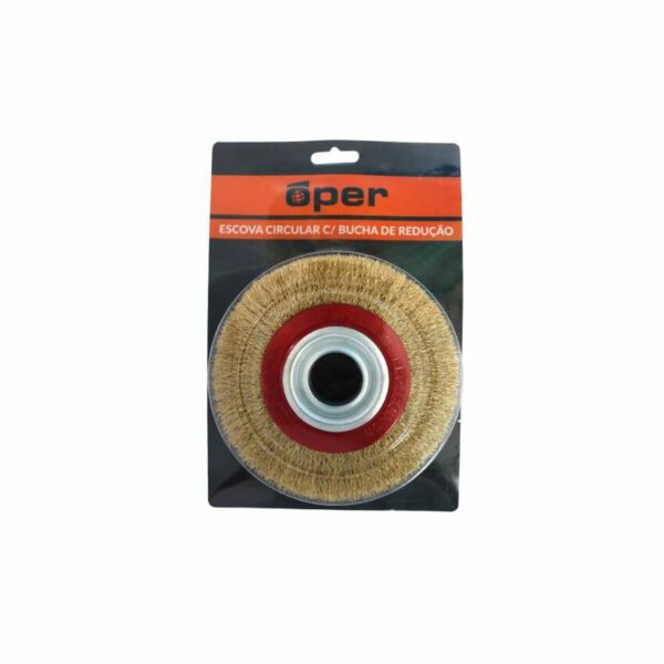 ESCOVA CIRCULAR C/ BUCHA REDUCAO OPER 32MM