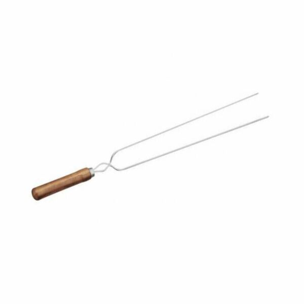 ESPETO CHURRASCO DUPLO 65CM MOR CB MAD ACO CROM