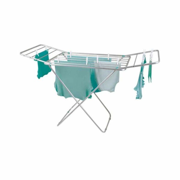 VARAL ROUPA CHAO 143CM ALUM C/ABAS 13KG SLIM MOR