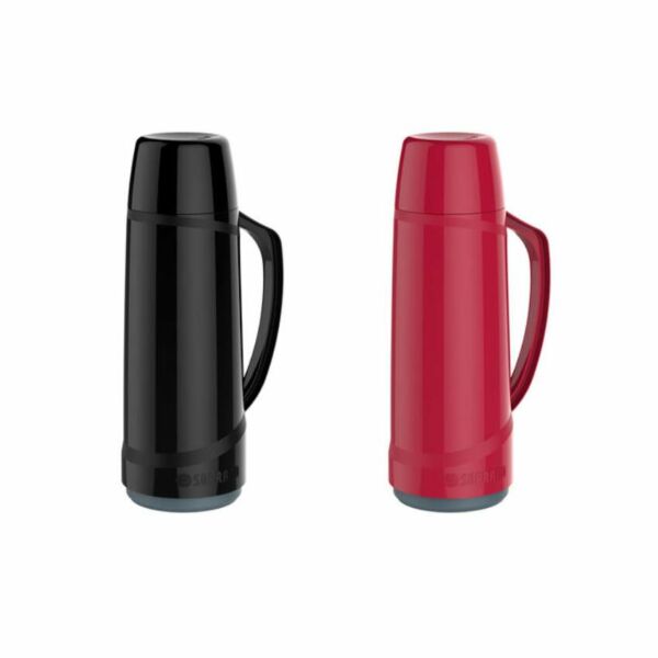 GARRAFA TERMICA 1L CRISTAL VERMELHA SOPRANO