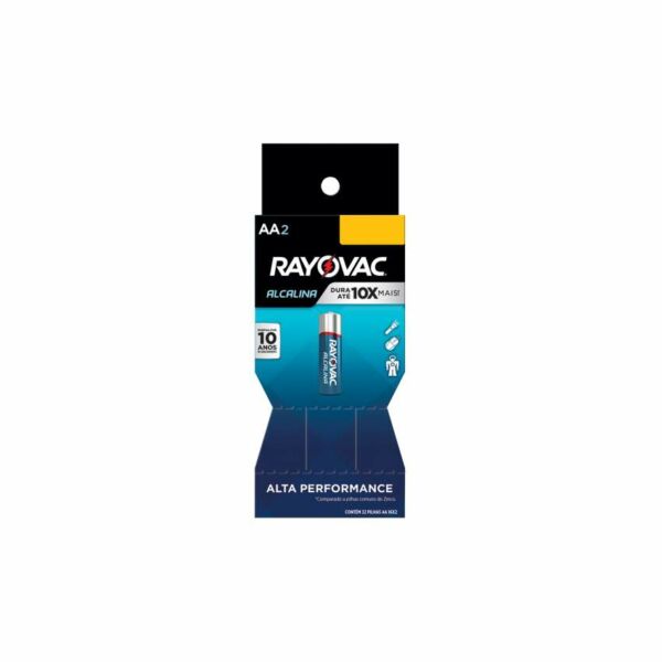 PILHA ALCALINA AA PEQUENA 16X2 BLISTER RAYOVAC