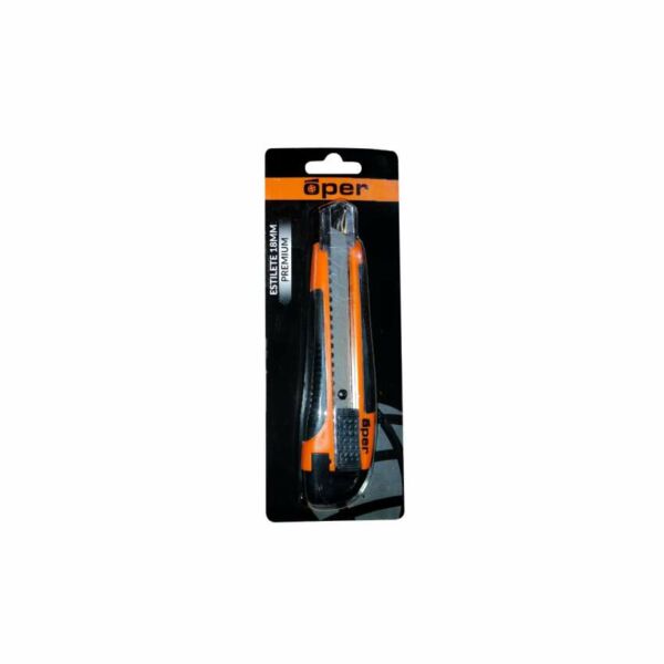 ESTILETE EMBORRACHADO 18MM BLISTER OPER PREMIUM