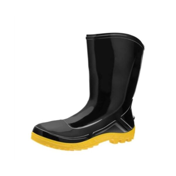 BOTA PVC CANO MEDIO PTA/AML 44 S/FORRO MARL