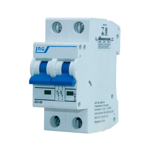 DISJUNTOR BIPOLAR DIN BRANCO 80A JNG