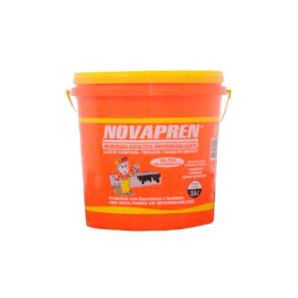 IMPERMEABILIZANTE PARA LAJE PRETO 18L NOVAPREN NOVA TINTAS