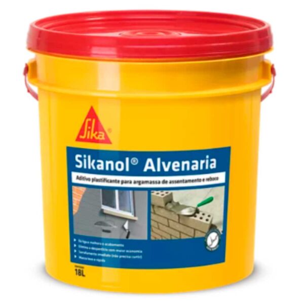 IMPERMEABILIZANTE ARGAMASSA 18L SIKANOL ALVENARIA SIKA