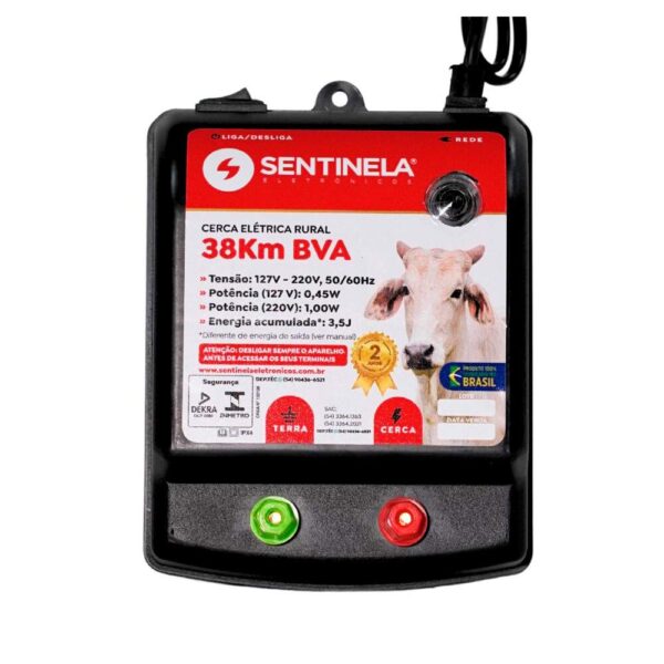 ELETRIFICADOR CERCA 038KM MOD BVA SENTINELA