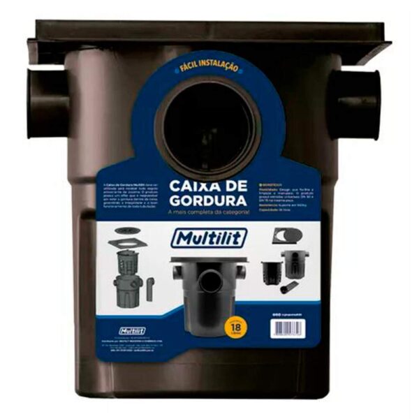 CAIXA GORDURA QUAD 300X525X100MM PTA MULTILIT