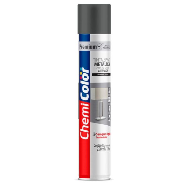 TINTA SPRAY METALICA 250ML GRAFITE CHEMICOLOR