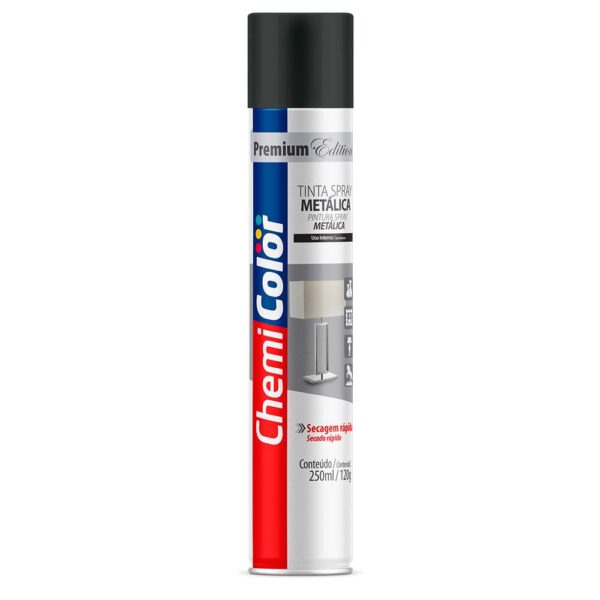 TINTA SPRAY METALICA 250ML PTO CHEMICOLOR