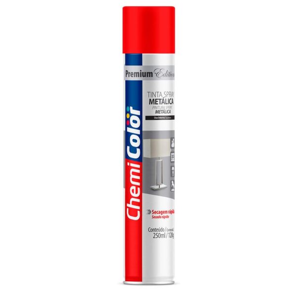 TINTA SPRAY METALICA 250ML VRM CHEMICOLOR