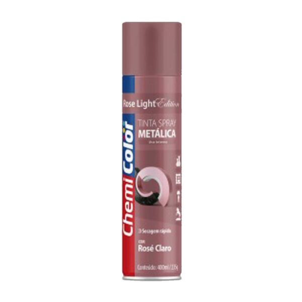 TINTA SPRAY METALICA 250ML ROSE CLARO CHEMICOLOR