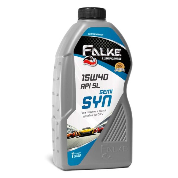 OLEO LUBRIFICANTE 01L 15W40 API SL SEMI SYN FALKE